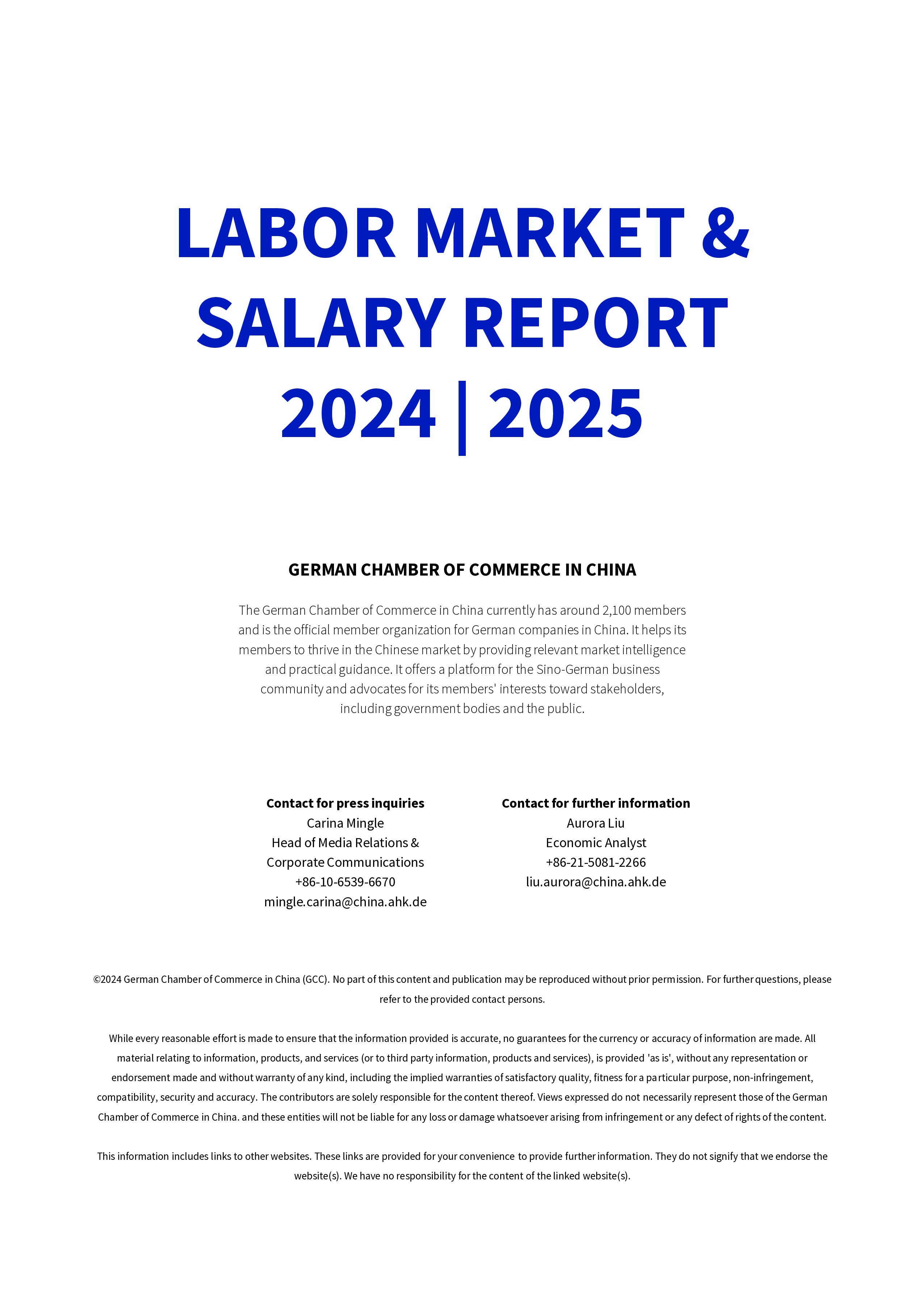 中国德国商会2024-2025劳动力市场和薪资调查报告精简版中英文版49页